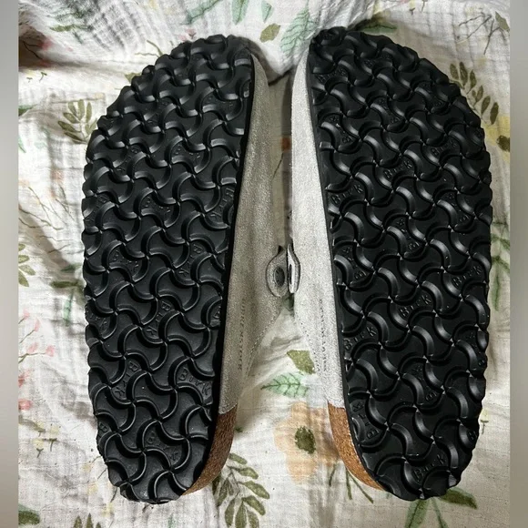 Birkenstock Boston Gray Suede Shearling Clogs Women’s Size EU 40 US 9/9.5 - Picture 6 of 6